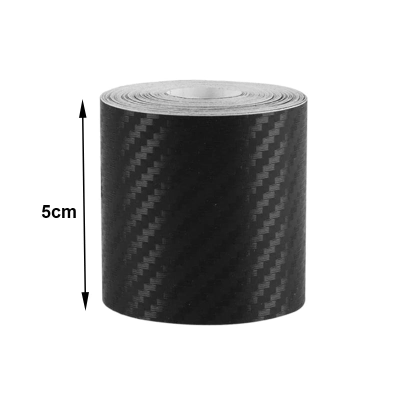 3D Nano Carbon Fiber Car Tape Black Car Door Edge Guards Side Mirror Anti-Scratch Col alternate view