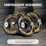 Electric Trailer Brake 12" x 2" Self-Adjusting Assembly | 2 Pairs 7000 lbs detail view