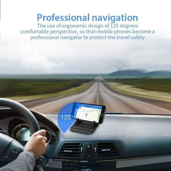 Silicone Anti-Slip Car Phone Holder Dashboard Stand Mat lifestyle view