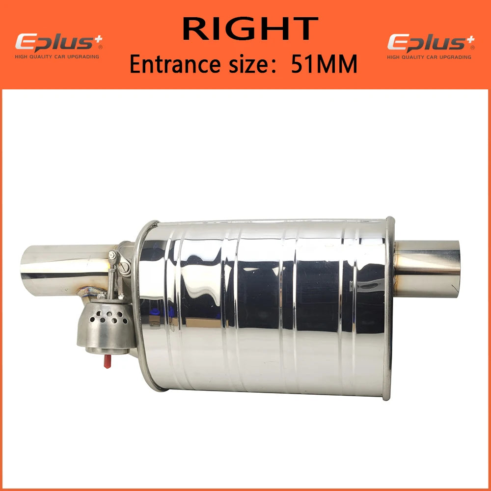 EPLUS Stainless Steel Remote Control Exhaust Vacuum Valve | Variable Silencer for Univ close-up view