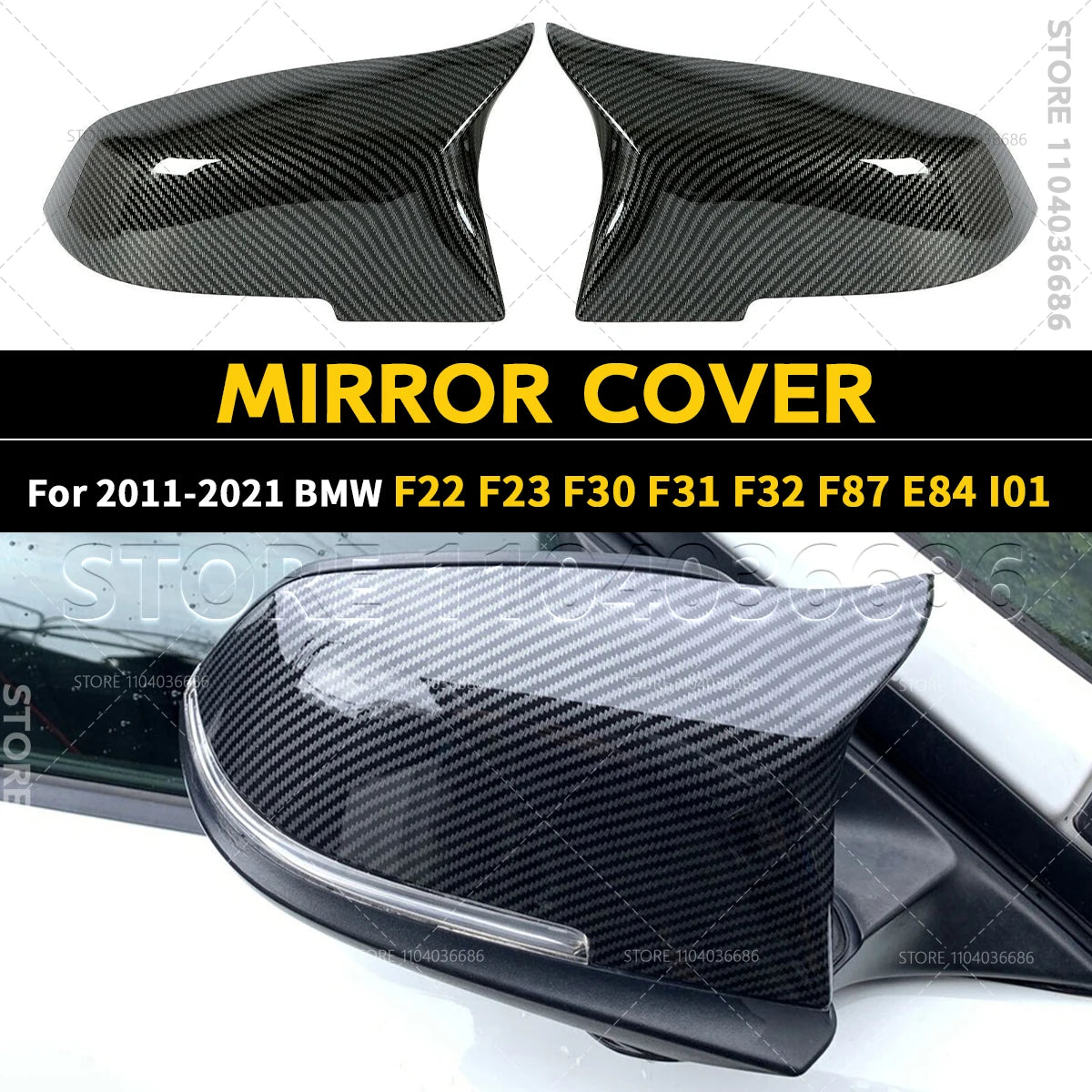 For 2011 2012 2013 2014 2015 2016 2017 2018 2019 2020 2021 F22 F23 F30 F31 F32 F87 E84 I01 BMW Rear Mirror Cover Shell
