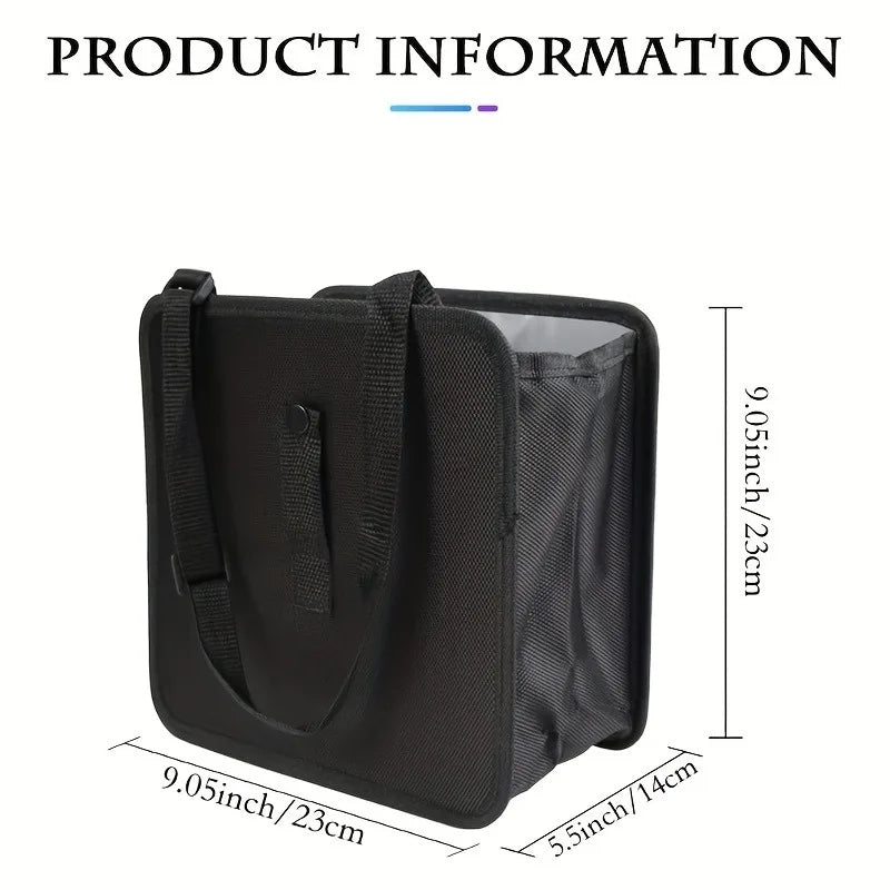 Foldable Car Trash Can, Large Capacity Car Hanging Waterproof Leakproof Trash Can Sto alternate view