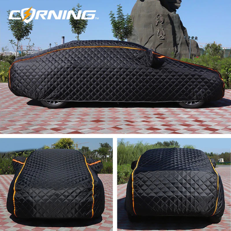 Car Covers Winter Windshield Resistant Cover Snow Hail Proof Protect Outdoor Awning Au close-up view