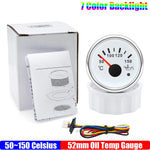 ZMFJH 7 Color Light 52mm Car Gauge Set | Fuel Water Level Voltmeter Oil Pressure Te additional angle