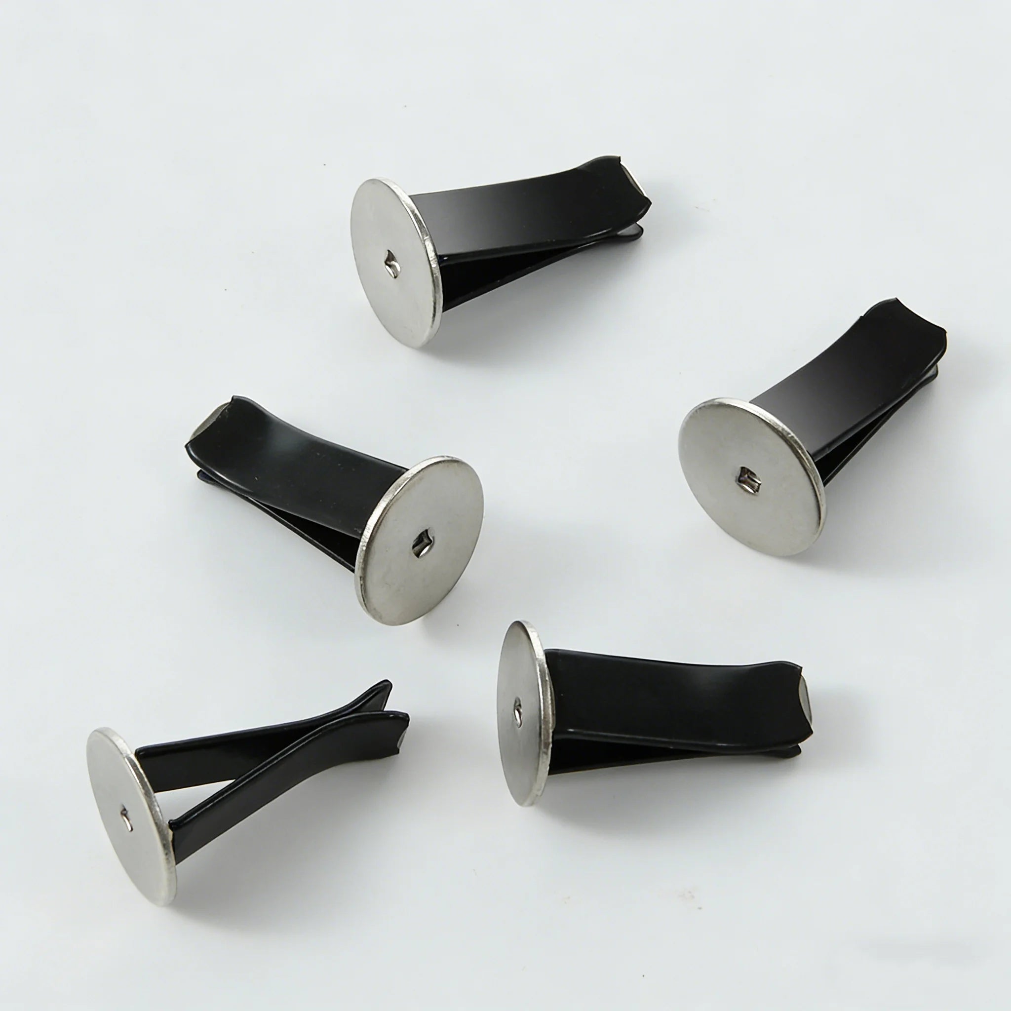 2-20pcs Metal Round Head Car Vent Clips Auto Freshener Clips Car Air Conditioner Clips Car Outlet Perfume Clips Accessories