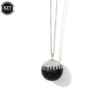 Car Crystal Ball Pendant Car Rearview Mirror Pendant Bling Bling Rhinestone Ball Car Interiot Decoration Car Accessories