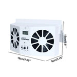 Car Fan Car Mounted Solar Energy Car Cycle Exhaust Fan Quick Car Ventilation Fan Air Circulation Cooling Fan