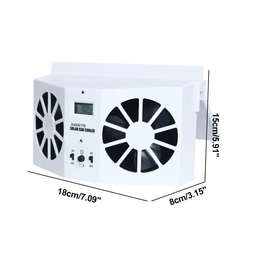 Car Fan Car Mounted Solar Energy Car Cycle Exhaust Fan Quick Car Ventilation Fan Air Circulation Cooling Fan