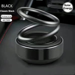 Car Suspended Rotating Double Ring Aromatherapy | Solar Car Air Freshener Ornament detail view