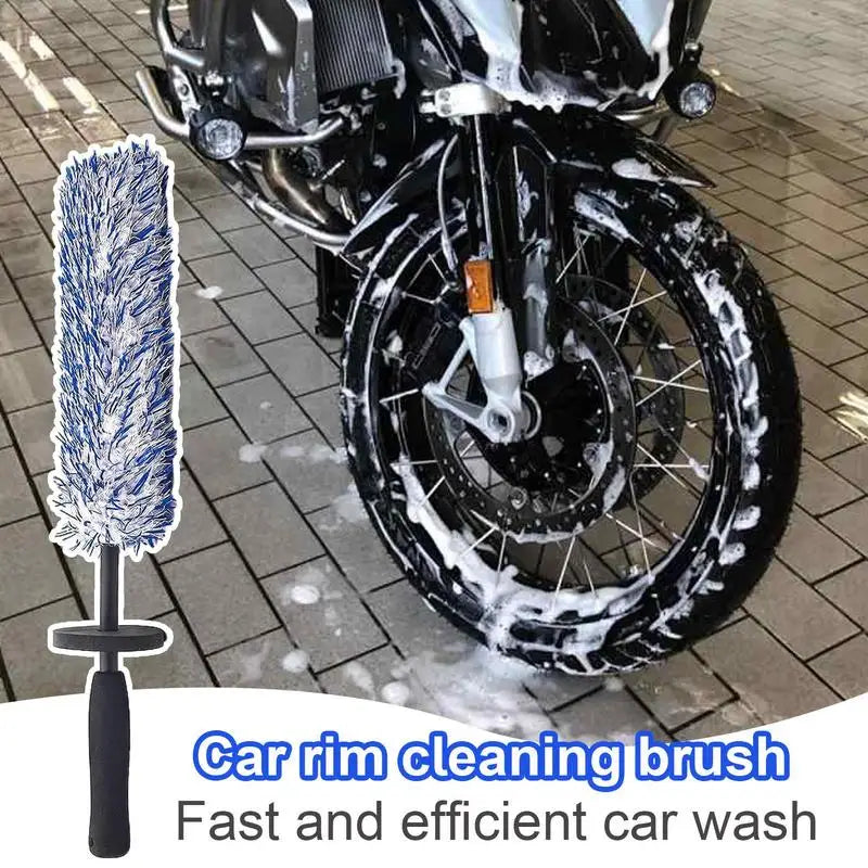 Automotive Wheel Hub Brushes Ultrafine Fiber Dust Removal Duster Cleaning Tools Car Washing Supplies   Car Wash Brush