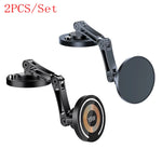 15W Magnetic Car Phone Holder Mount Wireless Charger Rotation Magnetic Car Phone Stand close-up view