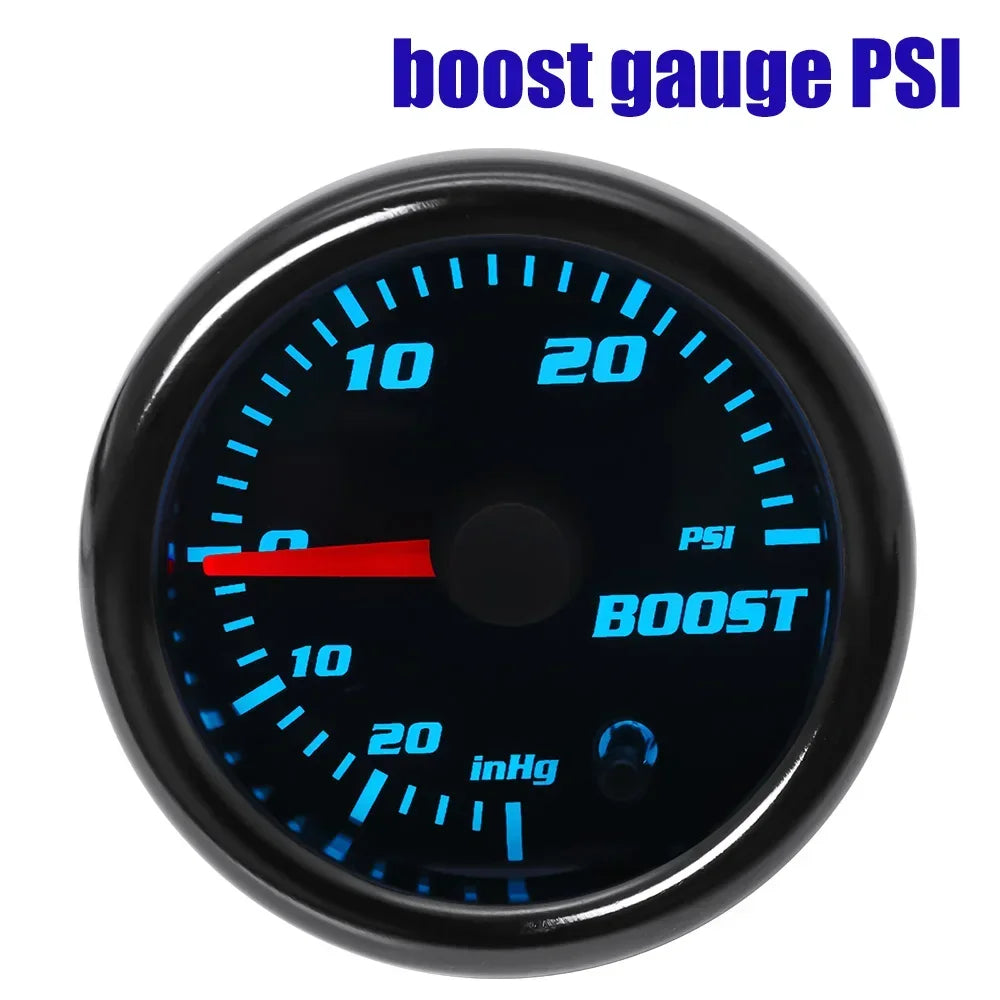 12V 52mm 7 Colors Backlight Digital Car Gauge Boost Psi Water Temp Oil Temp Oil Pressure Voltmeter Fuel Press Tachometer Meter