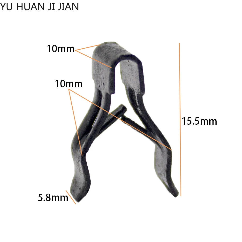 10PCS Car Dash Dashboard Moulding Trim Metal Retainer Rivet Fastener Clips additional angle