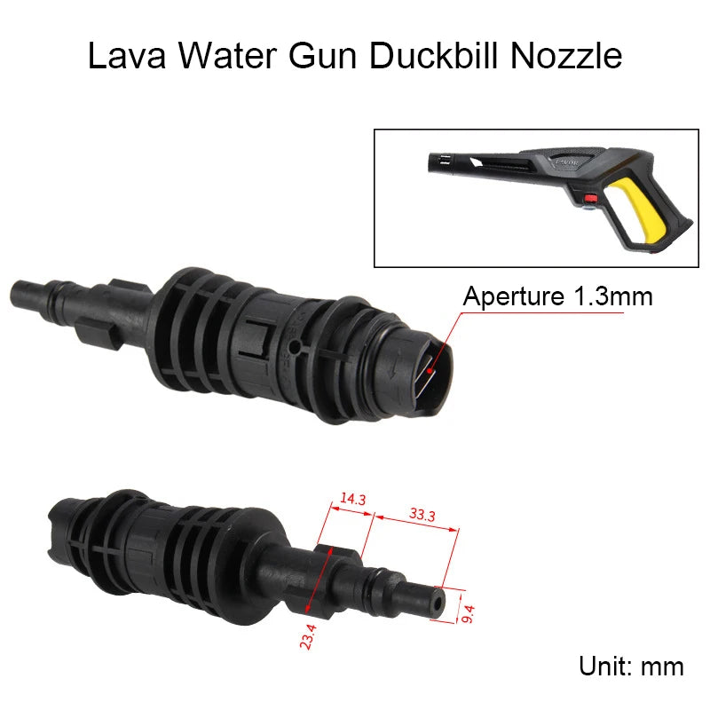 High Pressure Car Wash Spray Gun | Duckbill Cleaning Machine with Rotating Adjustable alternate view