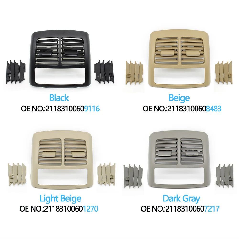 W211 Car Rear Air Conditioning AC Vent Grill Outlet Cover Panel For Mercedes Benz E Class 2003-2008 E200 E230 E260 E2800 E350