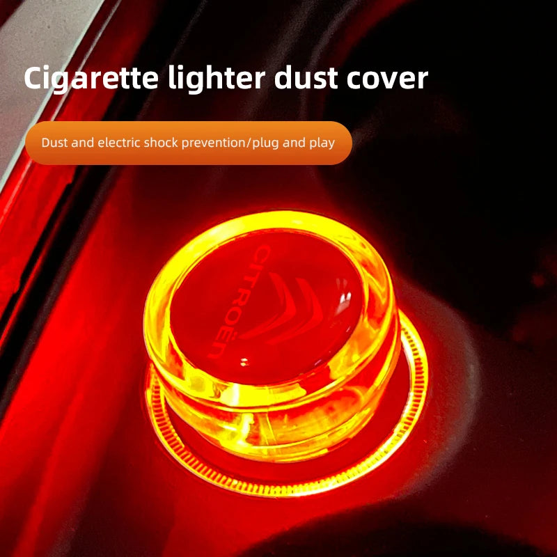Citroen Cigarette Lighter Dust Cover Dustproof ABS For C3 C4 C5 Saxo Xsara close-up view