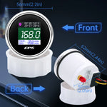 52mm GPS Speedometer Odometer | LCD Speed Gauge with GPS Antenna for Boat Car Motorcy lifestyle view