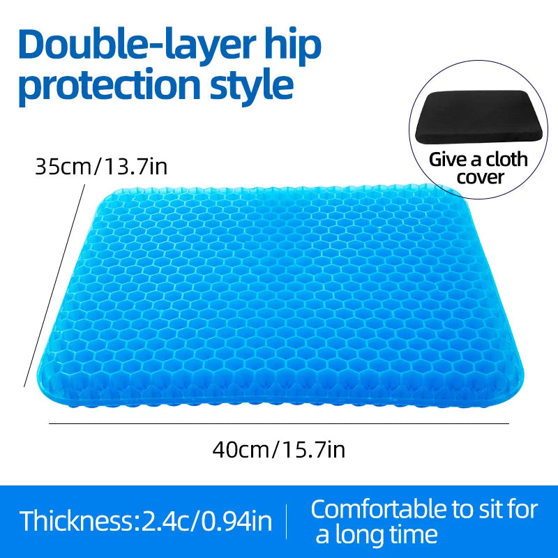 Soft and Elastic Silicone Multi-Purpose Car Seat Cushions, Detachable Covers with Dura close-up view