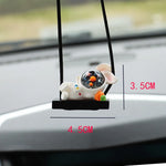 JSNY Car Pendant Funny Astronaut Cartoon Pendant Car Rearview Mirror Pendant Car Interior Decoration Car Rearview Mirror Hanging