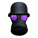 Gas Mask Trailer Hitch Cover | Unique Rust-Proof Helmet Plug for Receiver Tube alternate view