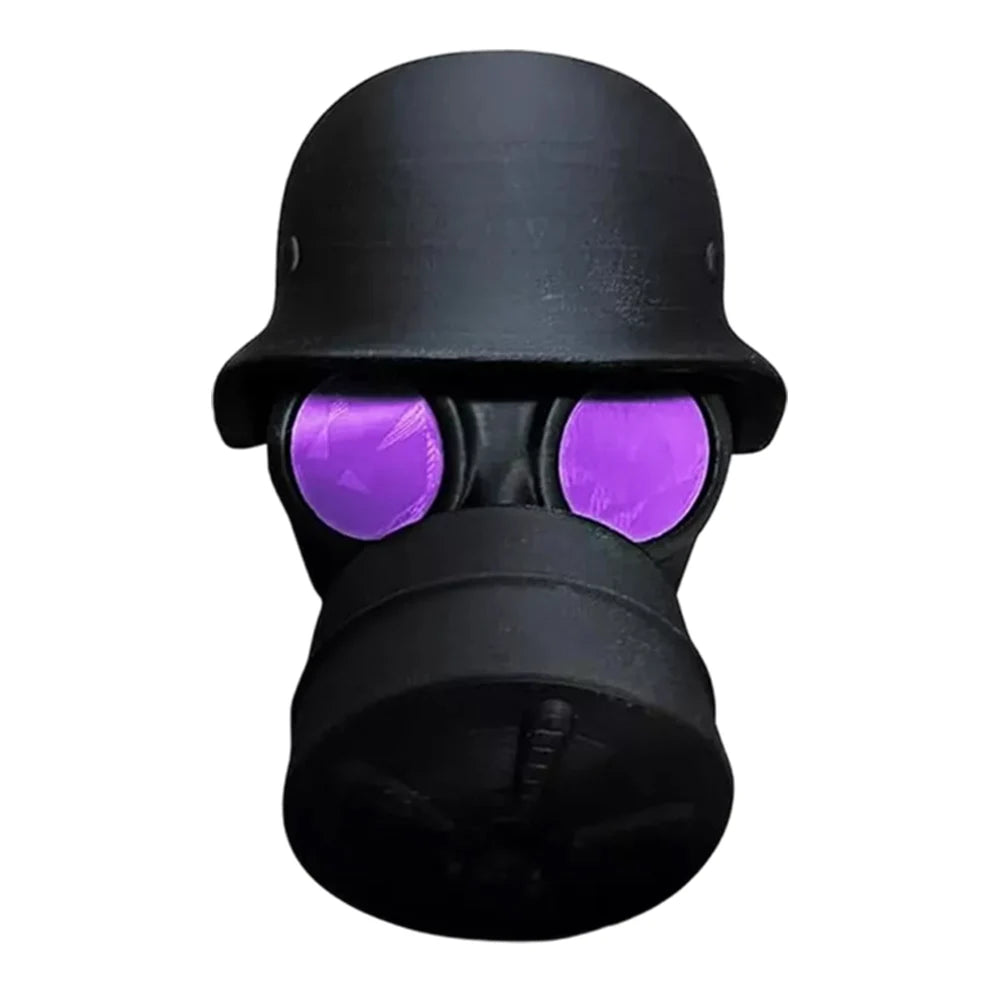 Gas Mask Trailer Hitch Cover | Unique Rust-Proof Helmet Plug for Receiver Tube alternate view