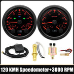 85mm Car 3 In 1 Multi-functional GPS Speedometer Set | RPM Tachometer with Oil Pres additional angle