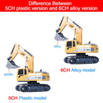 RC Excavator 2.4Ghz 6 Channel 1:24 RC Engineering Car Alloy And Plastic Excavator Boy alternate view