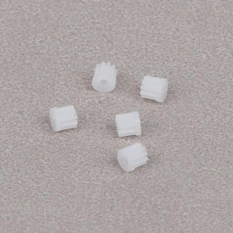 5/10Pcs M0.2 10 Teeth Plastic Pinion For 0.8mm Motor Shaft Wear Resistant Transmission Gear Accessories For RC Toy
