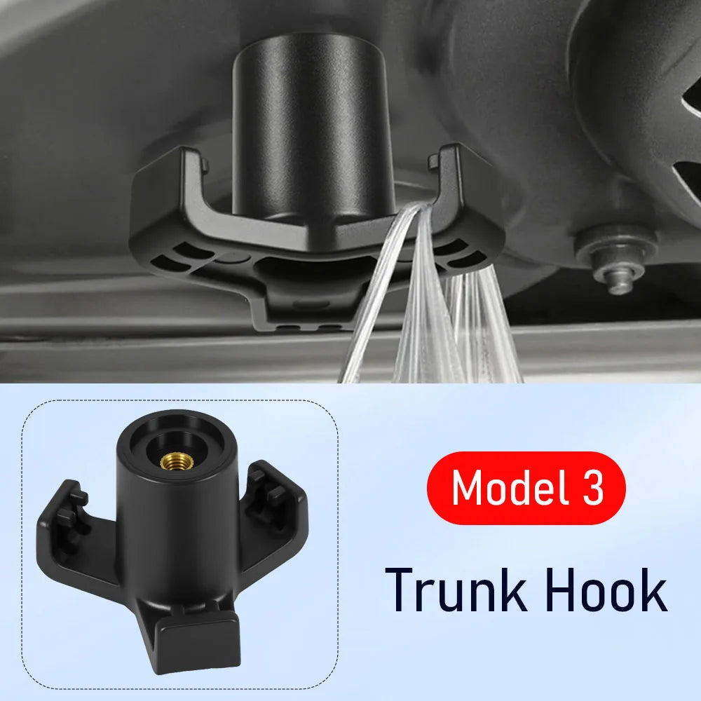 Tesla Model 3 Trunk Organizer Hook alternate view