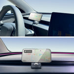 Car Cell Phone Holder Gravity Mount Bracket Air Vent Clip Snap-in For Tesla Model Y Ju close-up view