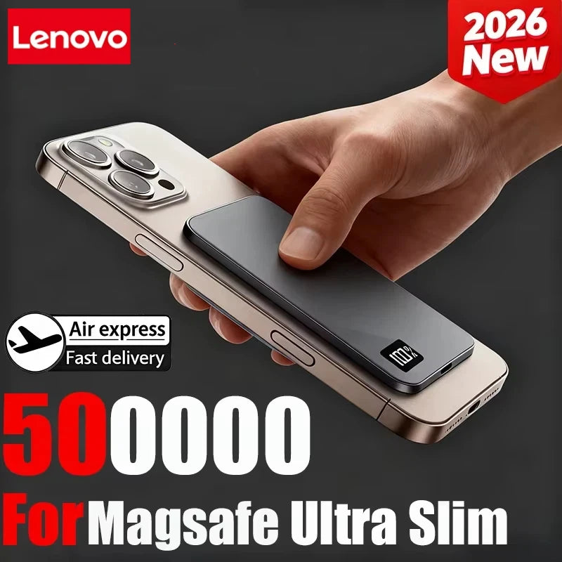 Lenovo CCC 10000mAh Slim Jump Starter | Magnetic Wireless Fast Charge Power Bank