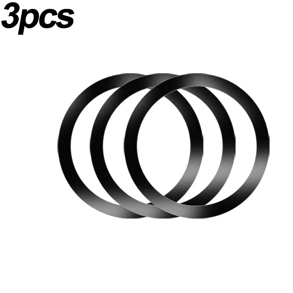 2024 Stainless Steel Universal Magnetic Metal Plate Ring For Magsafe Wireless Charger close-up view