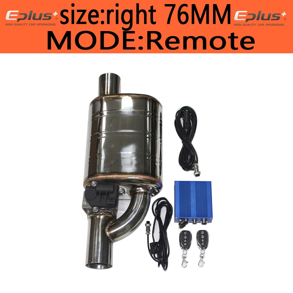 EPLUS Car Exhaust Electric Valve Control Kit | Universal Stainless Steel Muffler Syst alternate view