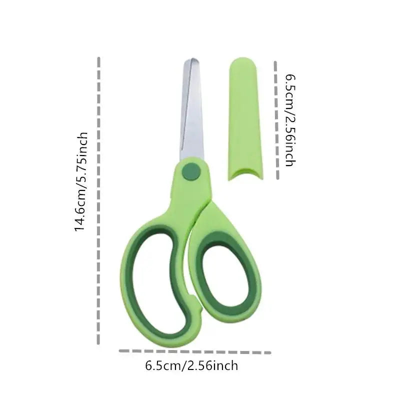 Left Handed Scissors Stainless Steel Colorful Cute Design For Students Children Offic lifestyle view