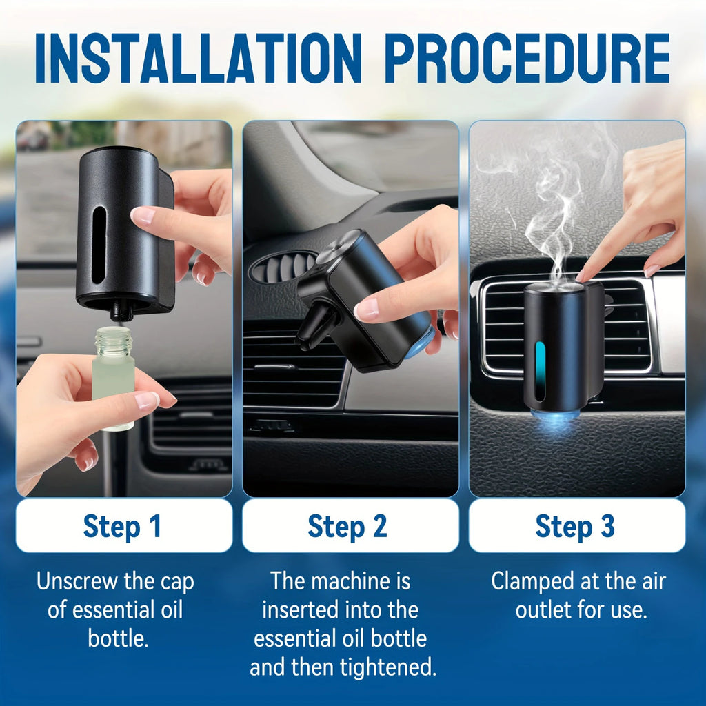 Electric Car Air Freshener | USB Aroma Diffuser for Auto Vent lifestyle view