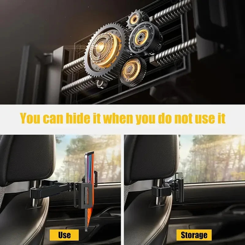 360° Rotating Car Headrest Mount | Universal Phone and Tablet Holder for 4.7-13 Inch lifestyle view