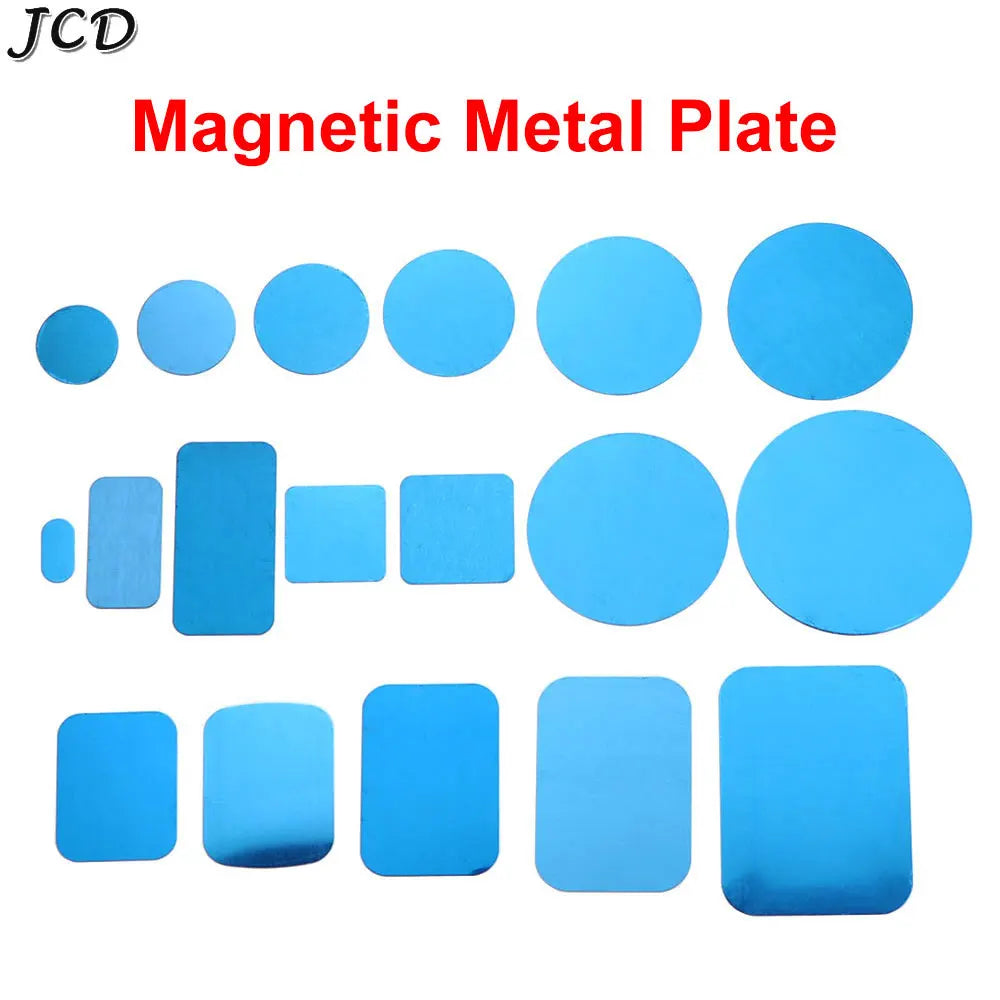 JCD 10pcs Silver Magnetic Metal Plate for Car Phone Holder | Universal Iron Sheet Mount