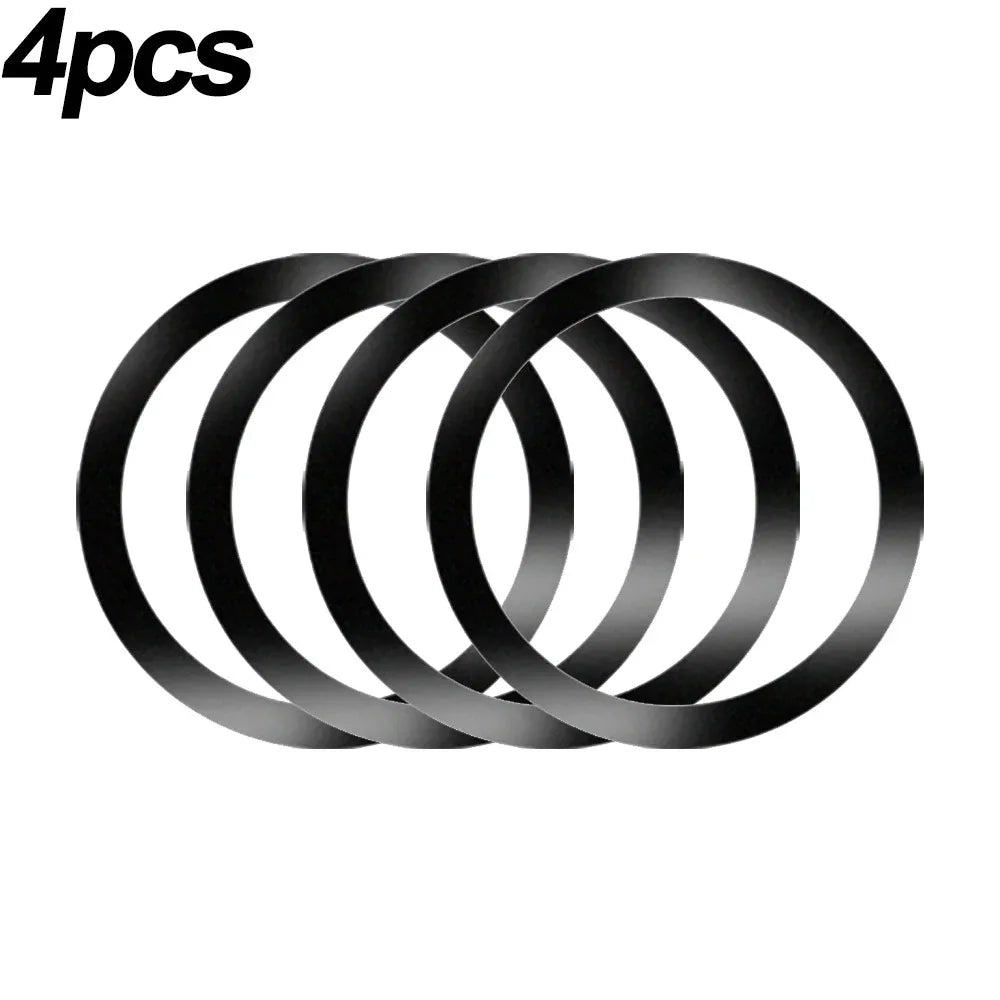 2024 Stainless Steel Universal Magnetic Metal Plate Ring For Magsafe Wireless Charger lifestyle view