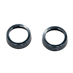 2pcs AC Function Knob Decoration Ring Center Console Air Conditioning Control Trim Cover detail view