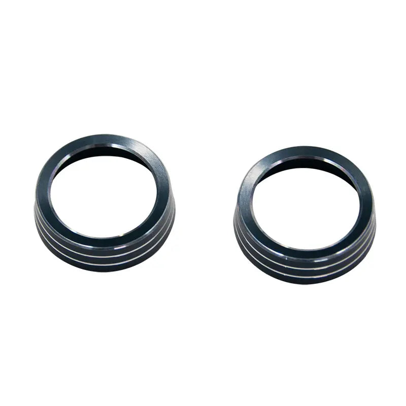 2pcs AC Function Knob Decoration Ring Center Console Air Conditioning Control Trim Cover detail view