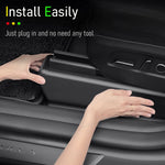 Tesla Model Y Juniper Underseat Protector | Seat Track Cover & Anti-Kick Slide Rail P lifestyle view