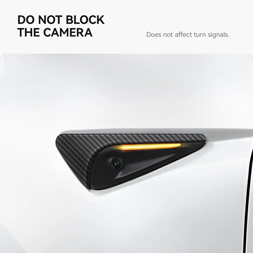 YZ for Tesla Model 3 Y Highland Juniper 2025 Side Camera Cover Lens Protector | ABS Ca close-up view