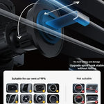 Car Unicersal Air Vent Electric Rotating Opening Closing Phone Holder 15W Wireless additional angle