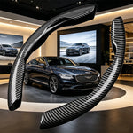 For Genesis G60 G70 G80 G90 GV60 GV70 GV80 GV90 GV100 Car Carbon Fiber Texture Steering Wheel Cover
