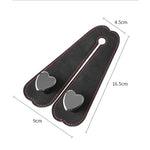 Heart Shape Metal Car Headrest Hooks 2 in 1 Leather Hanger lifestyle view