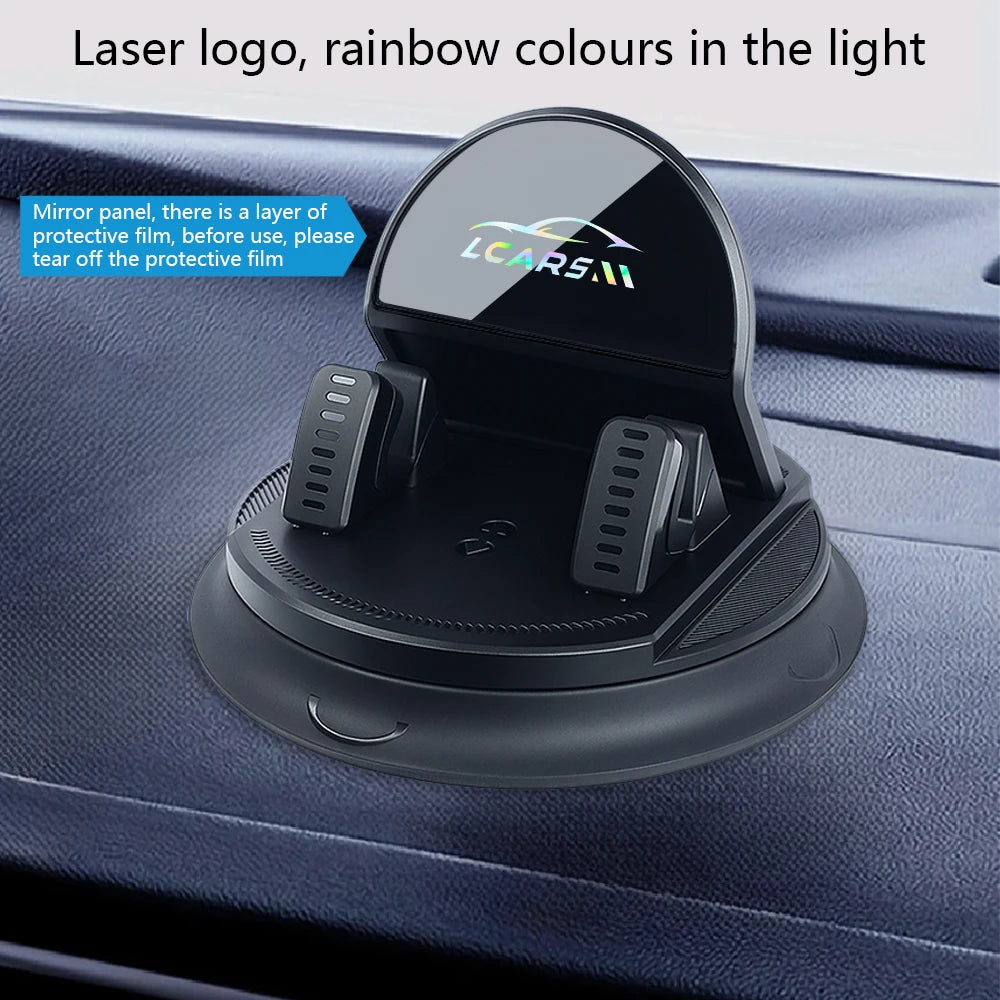 360 Degree Rotating Car Mobile Holder Sticky Suction Cup Phone Stand for Dashboard Mu lifestyle view