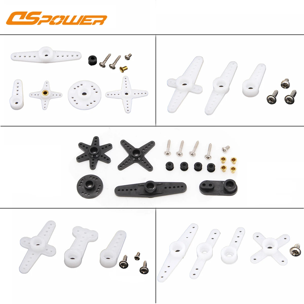 25T 28T Servo Arm Part Double Head Round Type Steering Gear Set Accessories for Emax JX SPT DSPOWER HD 20kg 30kg RC Helicopter