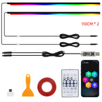 Universal Symphony Car Ambient Lights | LED Interior RGB Streamer Atmosphere Lamp close-up view