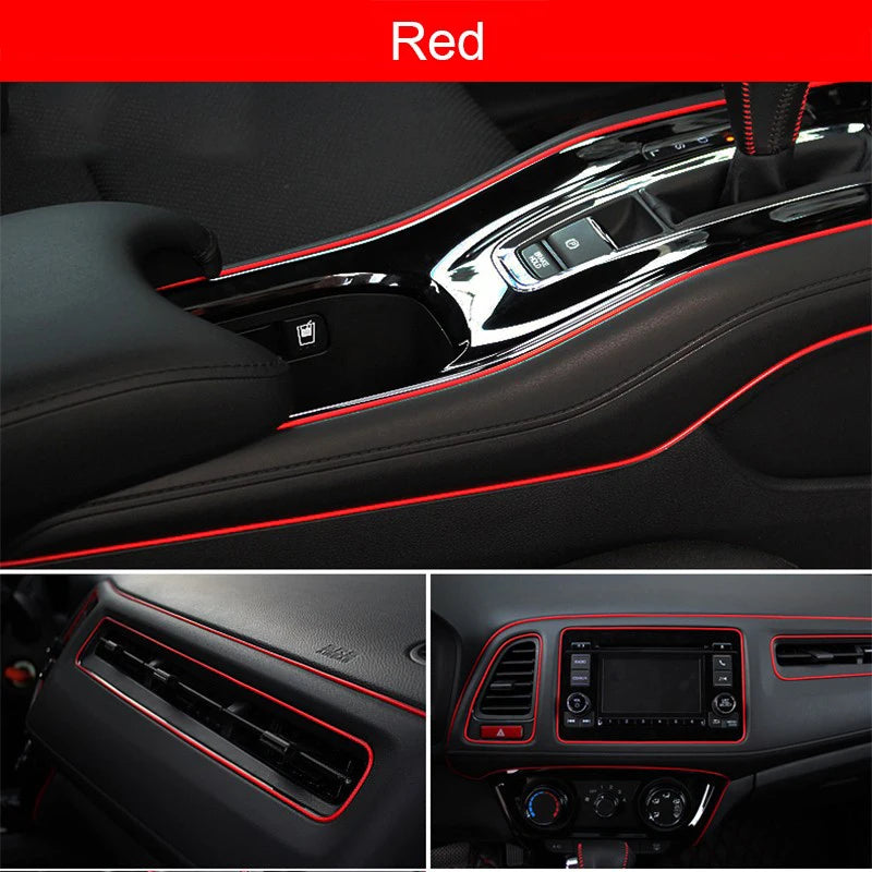 Car Moulding Decoration Flexible Strips1/3/5M Interior Auto Mouldings Car Cover Trim D close-up view