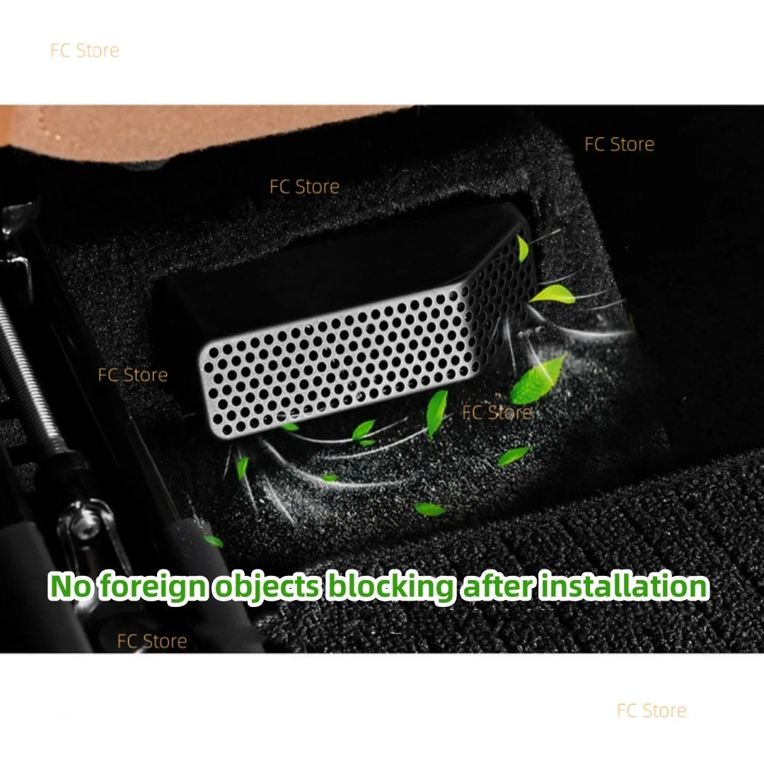 Car Under Seat Floor AC Air Conditioner Vent Outlet Protection Cover With Hyundai Pali close-up view